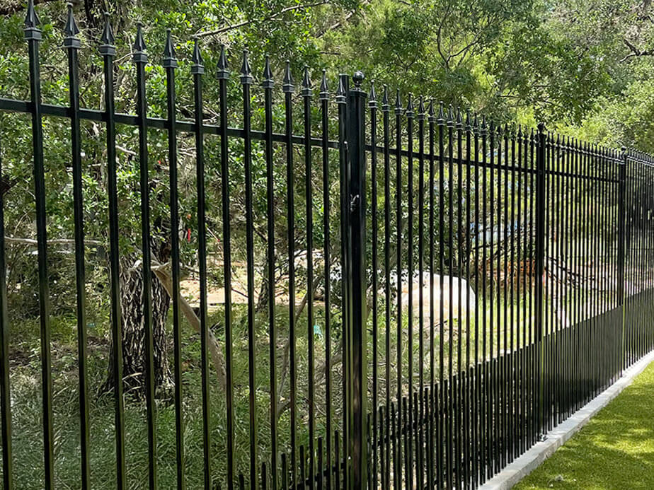 Wrought iron fence installed in San Antonio, Texas